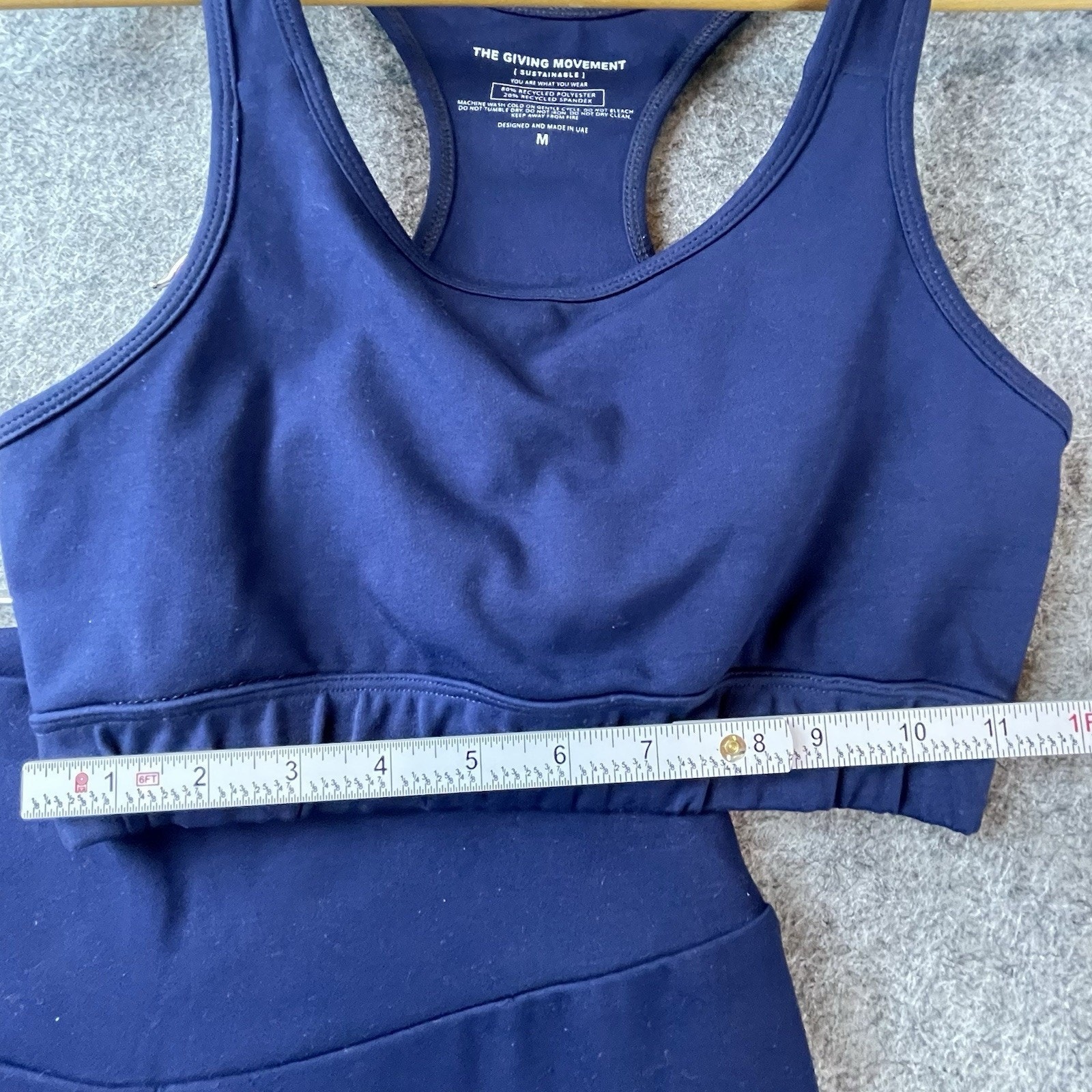 The Giving Movement Workout Set Womens Medium S30 Sports Bra Shorts Recycled Eco — image 4 of 8
